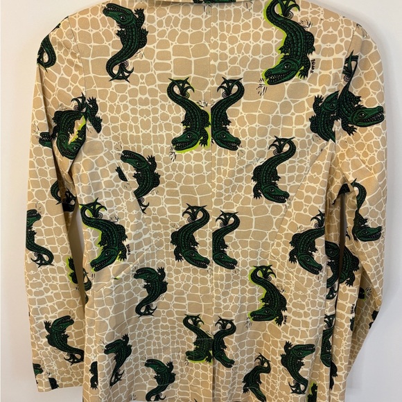 Stylish Khaki and Green Women's Jacket - Picture 5 of 8